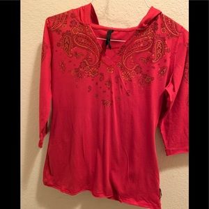 Girls L/S Hooded Tee Shirt, G127